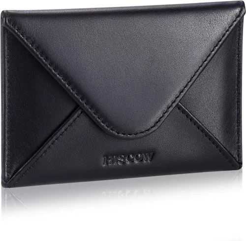 Vista 3 de HISCOW Estuche para tarjetas de visita con cierre magnético - Piel de becerro italiana (negro)