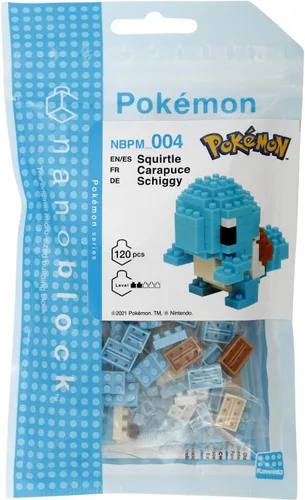 Vista 2 de Nanoblock - Squirtle, kit de construcción de Pokémon (NBPM_004)