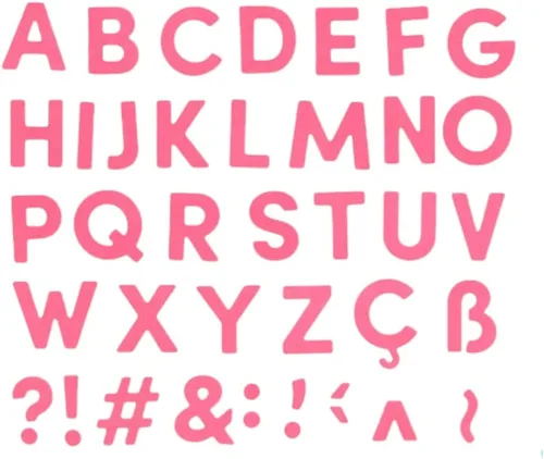 Craftelier - Set 39 Uppercase Letter and Symbol Dies for Card Making, Scrapbooking and Crafting Projects | Compatible with Various Die Cutting