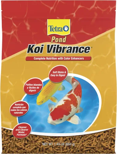 Vista 13 de TetraPond Koi Vibrance, Palitos Suaves, Alimento Flotante para Estanque, 16.5 Libras