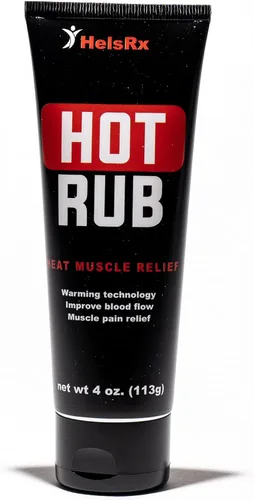 Hot Rub: Crema para aliviar el dolor muscular y articular - para pies, tobillos, dolor de rodilla, alivio del dolor de espalda baja, terapia de