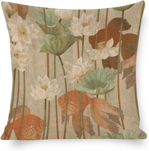 Vista 26 de Fundas de almohada modernas con estampado de alfombra turca del siglo XVII, fundas de cojín cuadradas decorativas para sofá, dormitorio, sala