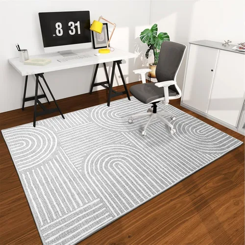 Vista 35 de Tapete para silla de oficina para suelo de madera dura, 48"x36" tapete protector de escritorio de computadora de fácil deslizamiento para silla