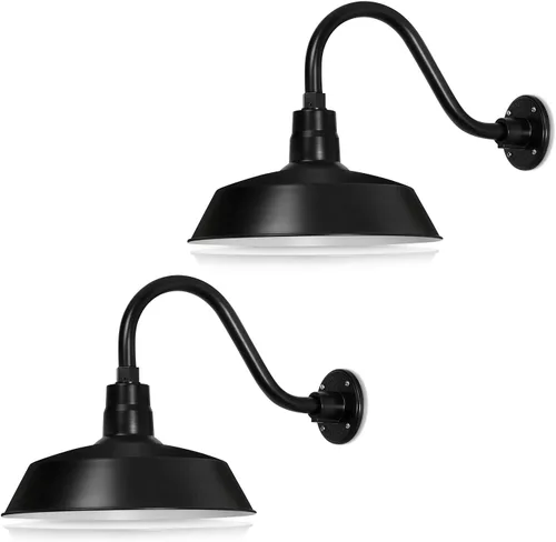 Vista 14 de 14 pulgadas. RLM Warehouse - Pantalla con brazo de cuello de cisne y bombilla Led A19 5000K de 9W