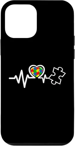 Vista 16 de Heart Puzzle Piece Heartbeat Cool Autism Awareness Case for iPhone 16