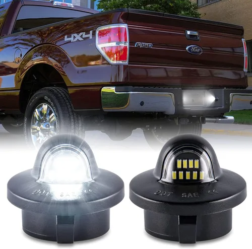 Gempro Conjunto de luz de matrícula, reemplazo de lámpara LED para Ford F150 F250 F350 F450 F550 Superduty Bronco Excursion Ranger Expedition