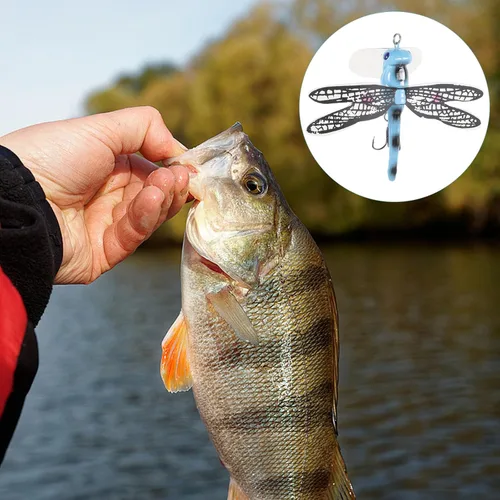 Vista 9 de Toddmomy Señuelo libélula de plástico cebos de pesca Kit de pesca de libélula cebo de pesca de libélula señuelo de libélula cebo de pesca