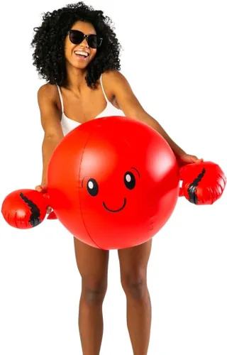Vista 5 de BigMouth Inc Beach Ball, Fun Inflatable Swimming Pool Toys for Kids, Great for Summer Water