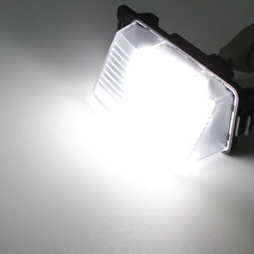 Vista 5 de 18SMD - Conjunto de luces LED para placa de matrícula compatible con Nissan 370Z 350Z GTR Versa Cube Leaf e Infiniti G37 G35 G25 Q40 Q60 xenón