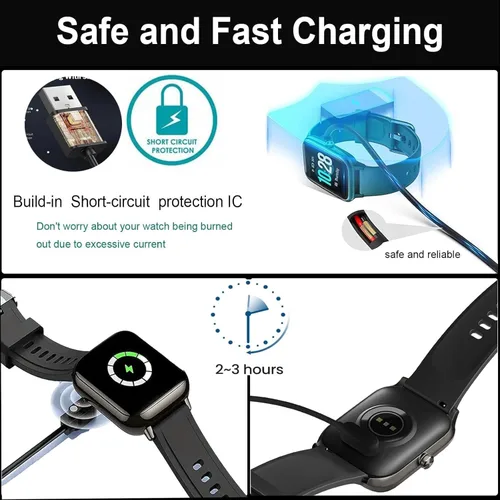 Vista 4 de Cargador de reloj inteligente de 0.157 pulgadas, cargador universal magnético fuerte, cable de carga USB para relojes inteligentes con certificación