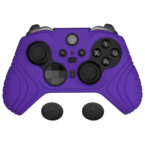 Vista 19 de PlayVital Samurai Edition Anti Slip Silicone Case Cover for Xbox Elite Wireless Controller Series 2 Core, Ergonomic Soft Rubber Skin Protector for