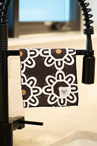 Vista 3 de Desert Aqua Paños de cocina con tejido de gofre, paquete de 5, altamente absorbentes, de secado rápido, paño de limpieza de microfibra suave de alta