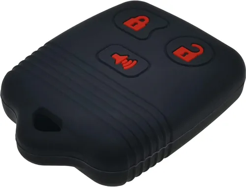 Vista 4 de 2 piezas Fundas de silicona para llavero de 3 botones, funda de control remoto, protector sin llave compatible con Ford E150 E250 E350 F150 F250