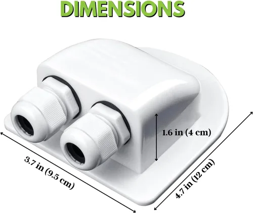 Vista 3 de La caja impermeable original de doble cable solar glándula de cable solar herramienta de montaje en techo de 0.236-0.472 in RV accesorios solares