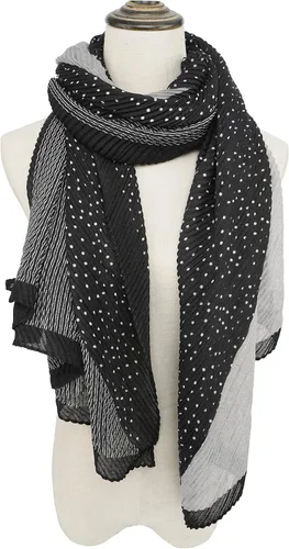 Vista 2 de YOUR SMILE - Bufanda ligera para mujer, diseño floral mezcla de colores, para primavera y verano