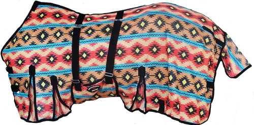 Vista 8 de CHALLENGER 60" Caballo Malla Ligero Transpirable Verano Primavera Hoja Bellyband 73437