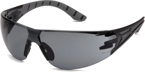 Vista 5 de Pyramex Endeavor Plus Safety Glass Black/Gray Frame With Foam Padding Clear H2MAX Anti-fog Lens