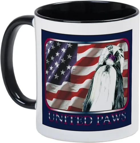 Vista 31 de CafePress Angel Shih Tzu In Clouds Taza de café de cerámica de 11 oz (11.0 fl oz)