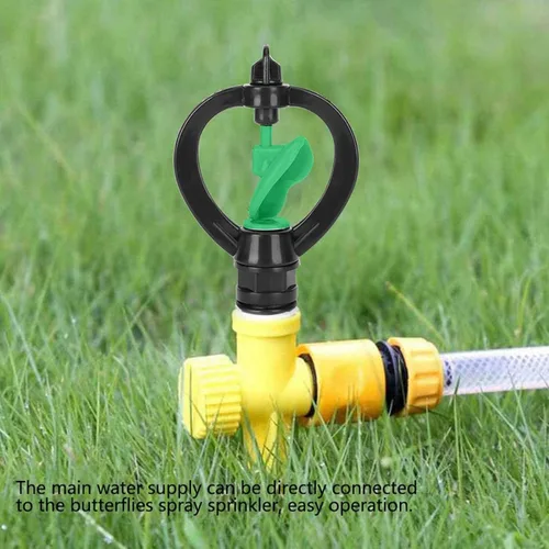 Vista 7 de HERCHR Microboquilla giratoria para aspersores, 10 piezas de cabezal de aspersor atomizador de 360 grados, rosca G1/2 pulgadas, rociador giratorio