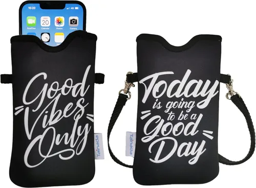 Vista 120 de Tainada Funda Estuche Bolsa de Neopreno para Teléfono para Hombres y Mujeres con Correa Cruzada/Cordón para el Cuello para iPhone 17/16/15 Pro Max
