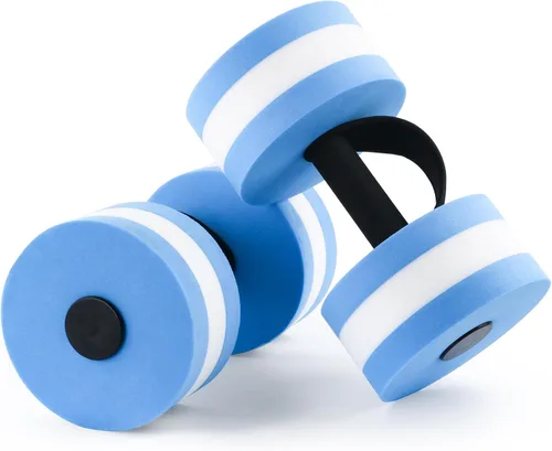Pesas de agua para ejercicio de piscina, 2 unidades, mancuernas de agua, aeróbicos, pesas de piscina, pesas acuáticas de resistencia ligera para