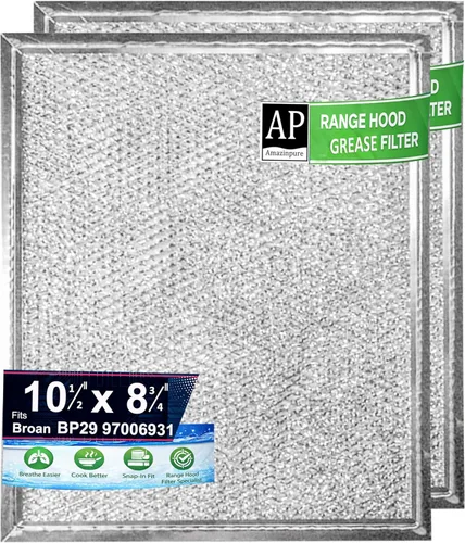 97006931 [OEM PART#S97006931] Broan Nutone range hood grease filter replacement Compatible with BP29 exhaust fan 88150 99010121 10-1/2 x 8-3/4 x
