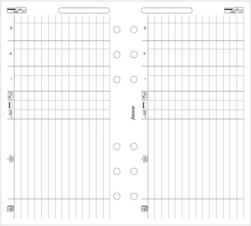 FILOFAX Hojas de finanzas para organizadores compactos personales y personales, 20 hojas (B130618)
