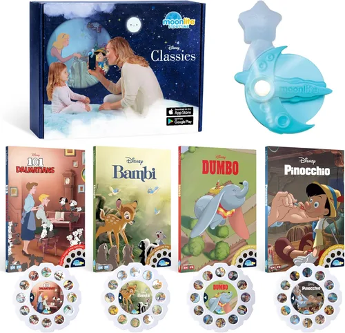 Vista 18 de Moonlite Mini proyector con 4 historias digitales de princesa de Disney Edición - Una nueva forma de leer historias juntos - 4 historias digitales