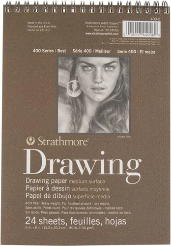 Vista 12 de Strathmore Libreta de papel espiral para dibujo mediano de 11 x 14 pulgadas - 24 hojas - 400500