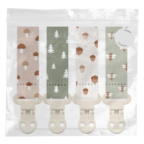 Vista 66 de Stadela - Juego de 4 clips para chupetes de bebé para niñas – Juego de regalo con flores modernas y neutrales estilo Boho (Allysa)