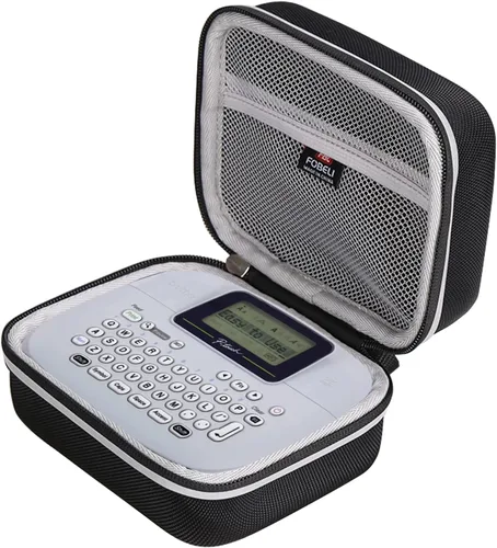 Vista 2 de FBLFOBELI Estuche de almacenamiento duro para Brother P-Touch PTM95/PT90/PT45M Handy Label Maker (solo la caja) (negro)