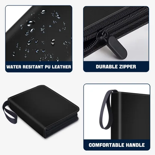 Vista 5 de Carpeta de Álbum de Tarjetas Coleccionables de 900 Bolsillos, Carpeta de Tarjetas de Béisbol con Fundas, Álbum Coleccionable para Tarjetas