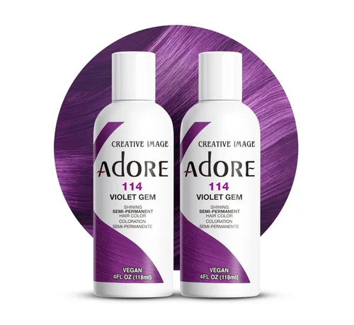 Vista 38 de Adore Tinte semipermanente morado para el cabello, vegano y libre de crueldad, 4 onzas líquidas, 090 Lavender (paquete de 1)