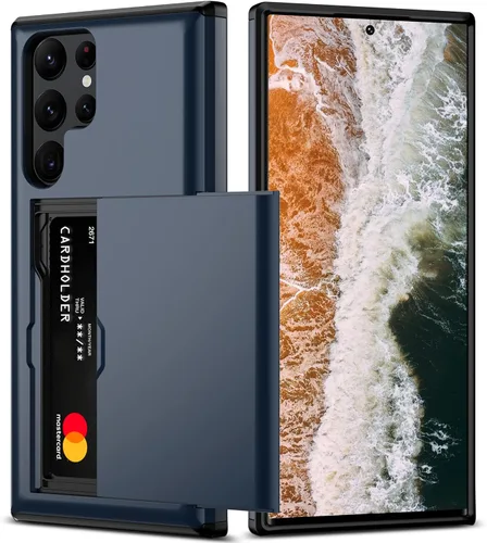 Vista 17 de Nvollnoe Funda para Samsung S23 con tarjetero 5G de 6.1 pulgadas, delgada, de doble capa, resistente, protector para Galaxy S23, funda con ranura