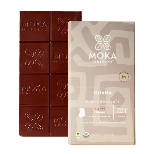 Vista 11 de Moka Origins Paquete de barras de chocolate orgánico – grano a barra, comercio directo y justo, lotes pequeños, de origen ético, gourmet, chocolate