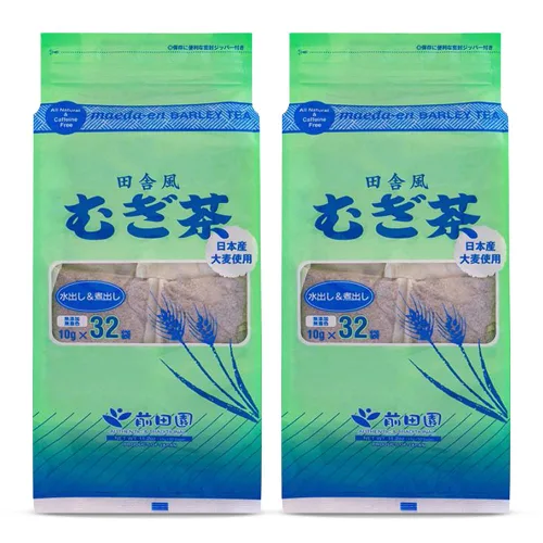 Vista 8 de MAEDA-EN Mugi-cha Té de cebada 32 bolsas de té sin cafeína Origen japonés envueltas individualmente 17616 1pk