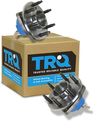 Vista 106 de TRQ Conjunto de rodamiento y cubo de rueda delantera de 2 piezas compatible con Chevrolet Trailblazer 02-09, Trailblazer EXT 02-06, GMC Envoy 02-09
