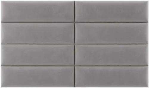 Vista 204 de Vänt - Paneles tapizados de cabecera para montar en la pared, diseño Isabelle, 60 x 23 pulgadas, configuración de 4 paneles individuales