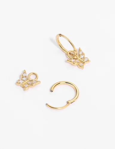 Vista 2 de Aros de acero quirúrgico 316L con tubo de 16g para mujer, color y tamaño personalizables