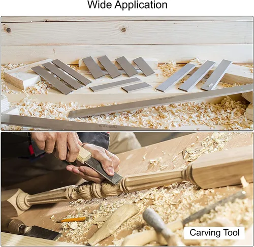 Vista 6 de Utoolmart Broca de herramienta de torno HSS 0.079 in x 0.984 in x 11.811 in Torno cuadrado Torno Herramienta de torneado en blanco de acero de alta