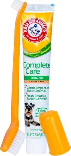 Vista 14 de Arm & Hammer Complete Care Gel Dental, Pasta de Dientes Estilo Gel para Perros - Aliento Fresco, Control de Sarro, Suave con el Esmalte, Sin Flúor