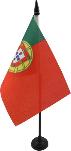 Vista 174 de Aland Table Flag 4'' x 6'' - Aland - Finland Desk Flag 15 x 10 cm - Black plastic stick and base - AZ FLAG