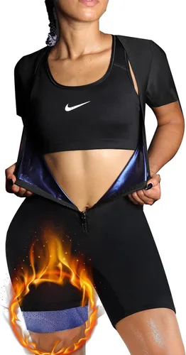 Traje de sauna para mujer, chaleco de sudor para pérdida de peso, entrenador de cintura, entrenamiento de grasa del vientre, control de cuerpo