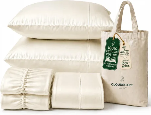 Vista 66 de CLOUDSCAPE LINEN Sábanas de cama individuales de lujo 100% algodón egipcio 01. blanco