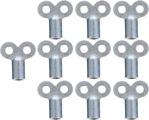 DOITOOL 10 llaves de válvula de radiador de metal, llaves de radiador de enchufe cuadrado, llave de radiador, llave de purga de interruptor de grifo