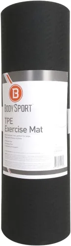Vista 7 de BodySport TPE Exercise Mat for Men and Women – Workout Mat – Perfect for Gyms and Fitness Training – ½ in. Thick, Black