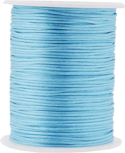 Vista 11 de Mandala Crafts Cordón de nailon satinado de 1/64 pulgadas (0.024 in), 100 yardas para pulseras, collares, joyas y adornos de macramé