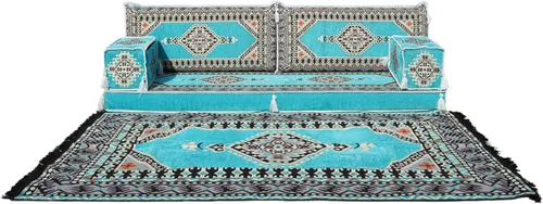 Vista 13 de arabicsofa Sofá de piso árabe Jalsa - Sofá tradicional hecho a mano para sala de estar