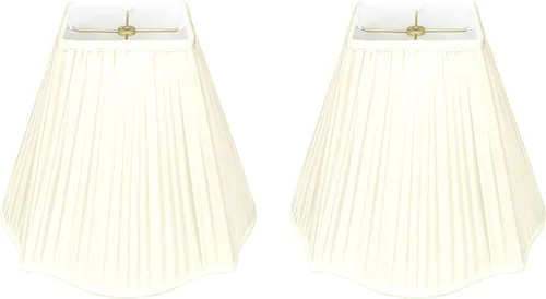 Vista 10 de Royal Designs Fancy Square Gather - Pantalla básica plisada para lámpara, beige, 5.75 x 14 x 11.75 pulgadas