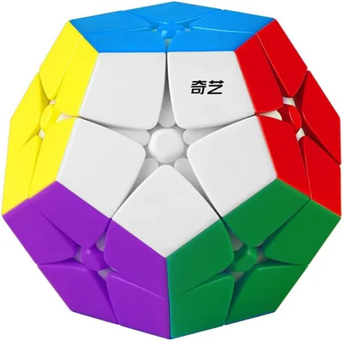 Vista 5 de Willking Qiyi Megaminx Cubo esculpido sin calcomanías 3x3 Pentagonal Dodecaedro Speed Cube Puzzle Toy (versión Qiheng S)